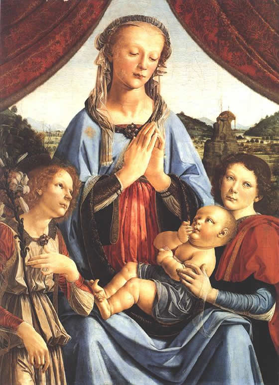    The Madonna and Child with Angels