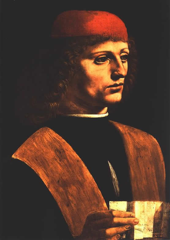 Портрет музыканта Леонардо да Винчи