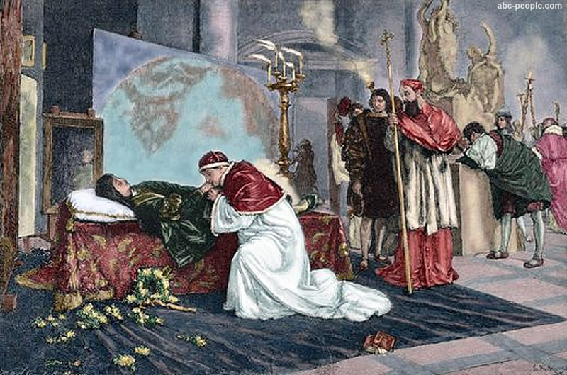 Giovanni de Medici  in Raphael’s deathbed