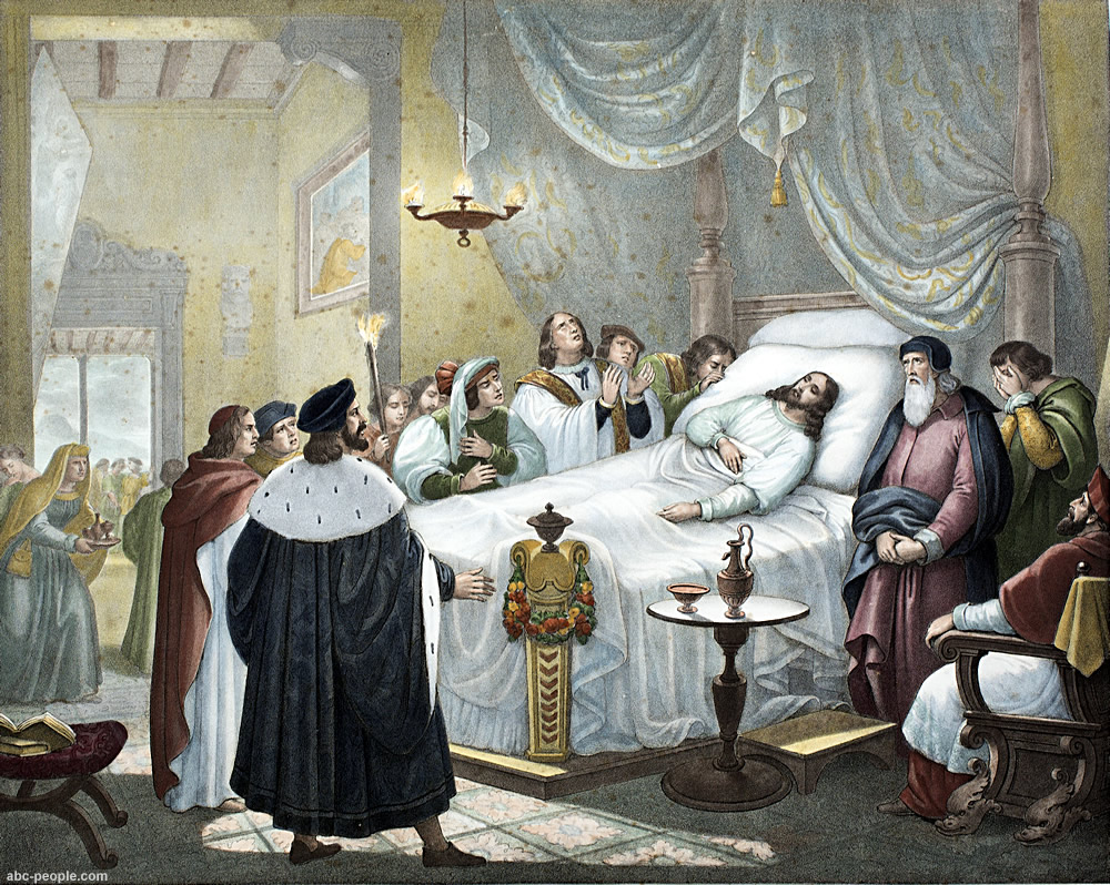 Death of Raphael  by Niccola Ulacacci