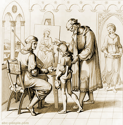 Raphael and his teacher Pietro Vannucci