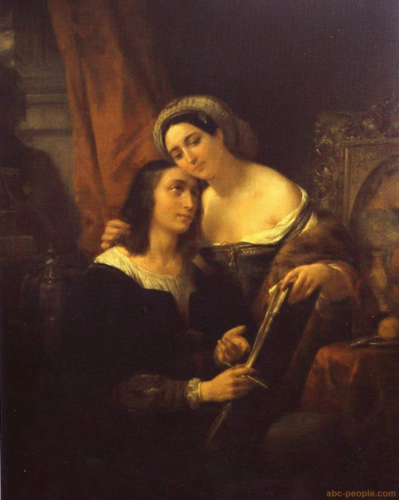 Nicaise de Keyse -  Raphael and Fornarina