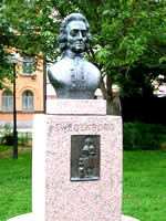 Памятник  Сведенборгу в Стокгольме