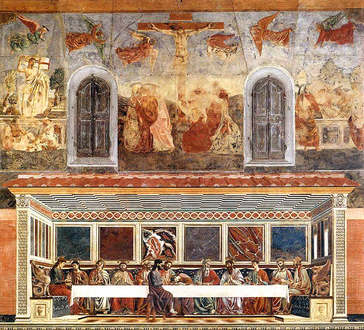 Андреа дель Кастаньо. Тайная вечеря. 1445—1450