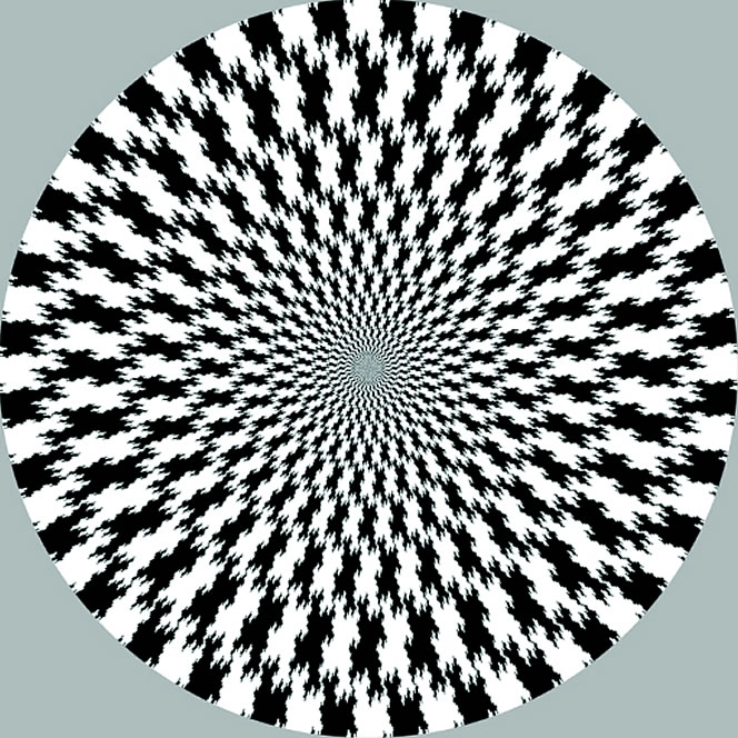 Fractal spiral illusion