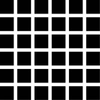 Hermann grid illusions