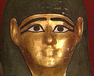 Egyptian mummy mask