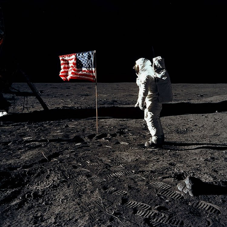 Moon Day Armstrong walks on moon 