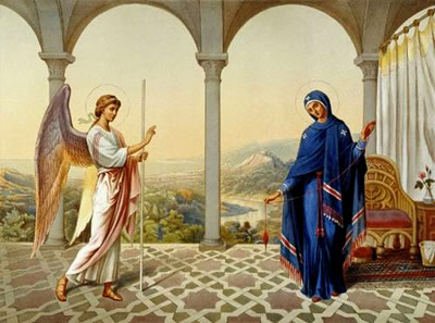 Архангел Гавриил принес Деве Марии самую большую новость – Сын Божий становится Сыном человеческим