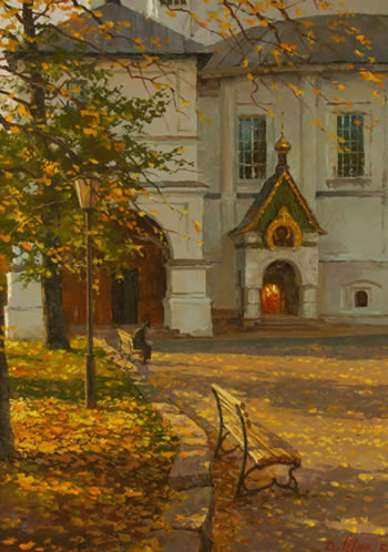 "В Новоспасском монастыре"