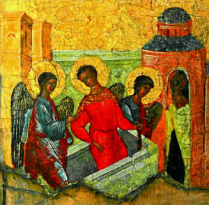 Ангелы беседуют с вмч. Димитрием о судьбе Фессалоники
