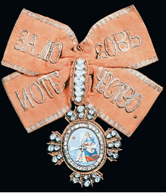 Знак ордена Св. Екатерины 2-й степени с бантом 