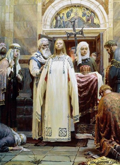 Крещение княгини Ольги