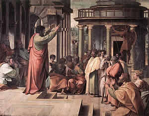 Cвятой Павел проповедует в Афинах