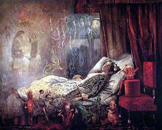 The Stuff that Dreams Are Made of (1858), painted by John Anster Fitzgerald